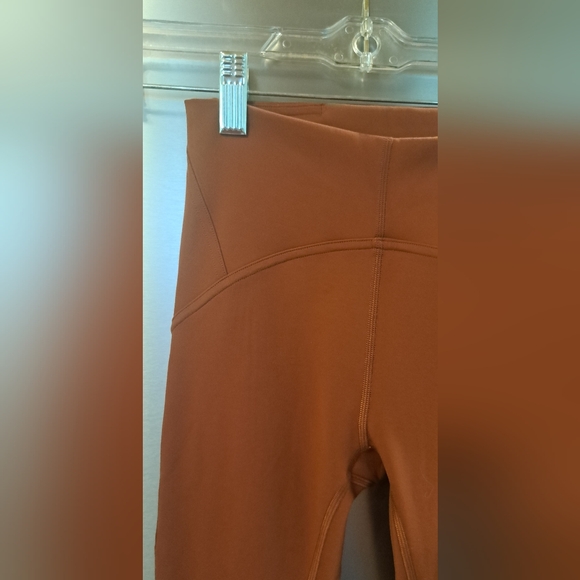 Ladies Lululemon Instill High-Rise Tights Athletic Yoga Gym Train Cinnamon 2 - Picture 5 of 8